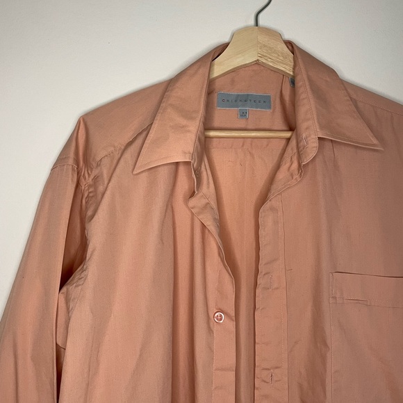 ✿ Cricketeer Salmon Button Down Size L - Picture 1 of 3